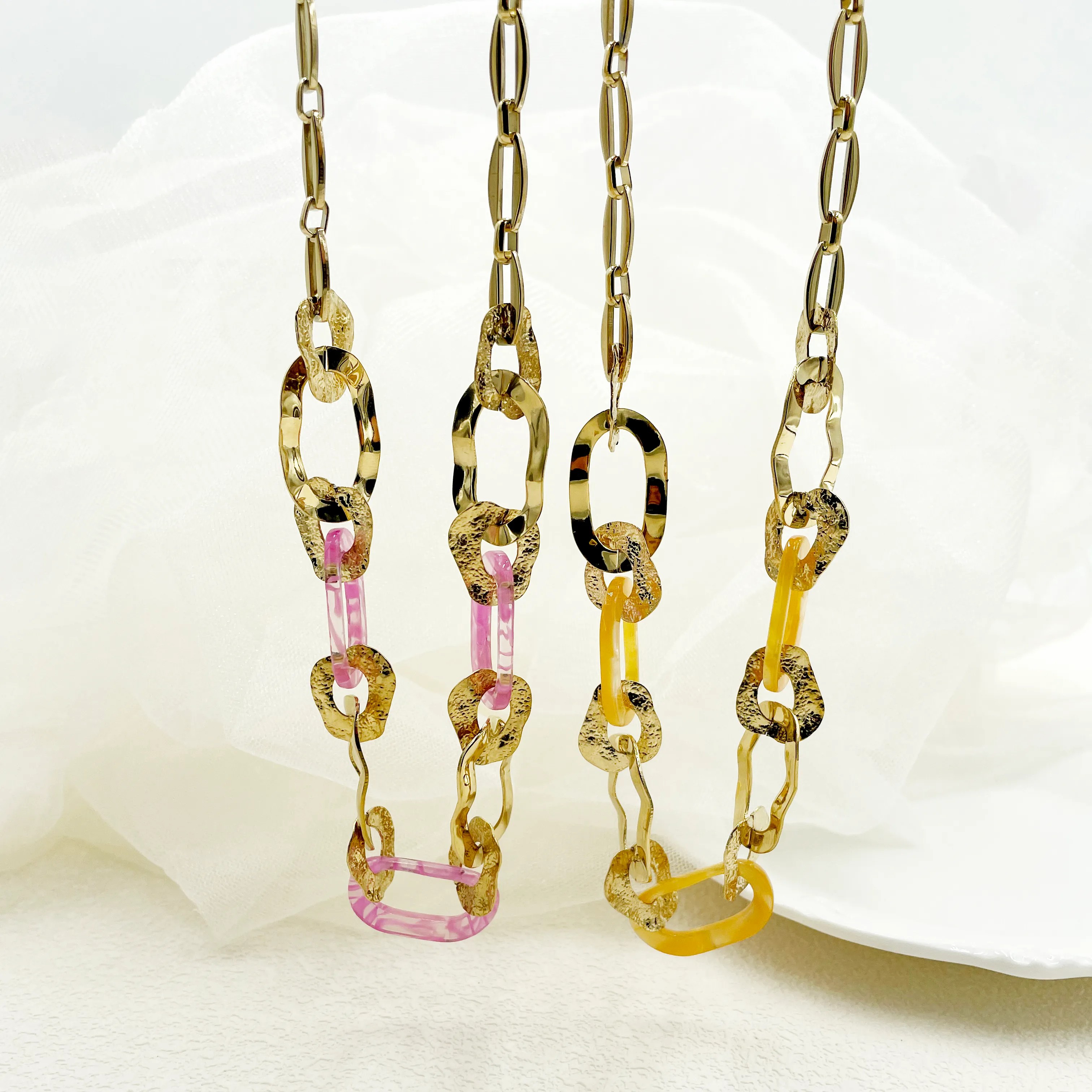 Exaggerated Punk Artistic Geometric Stainless Steel Necklace
