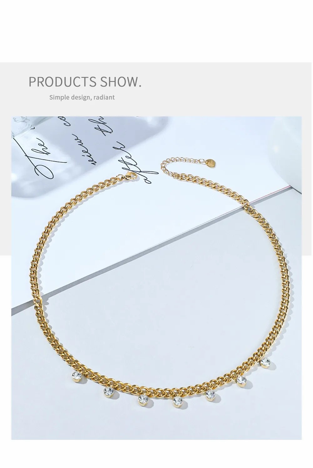 Crystals Chains Necklace
