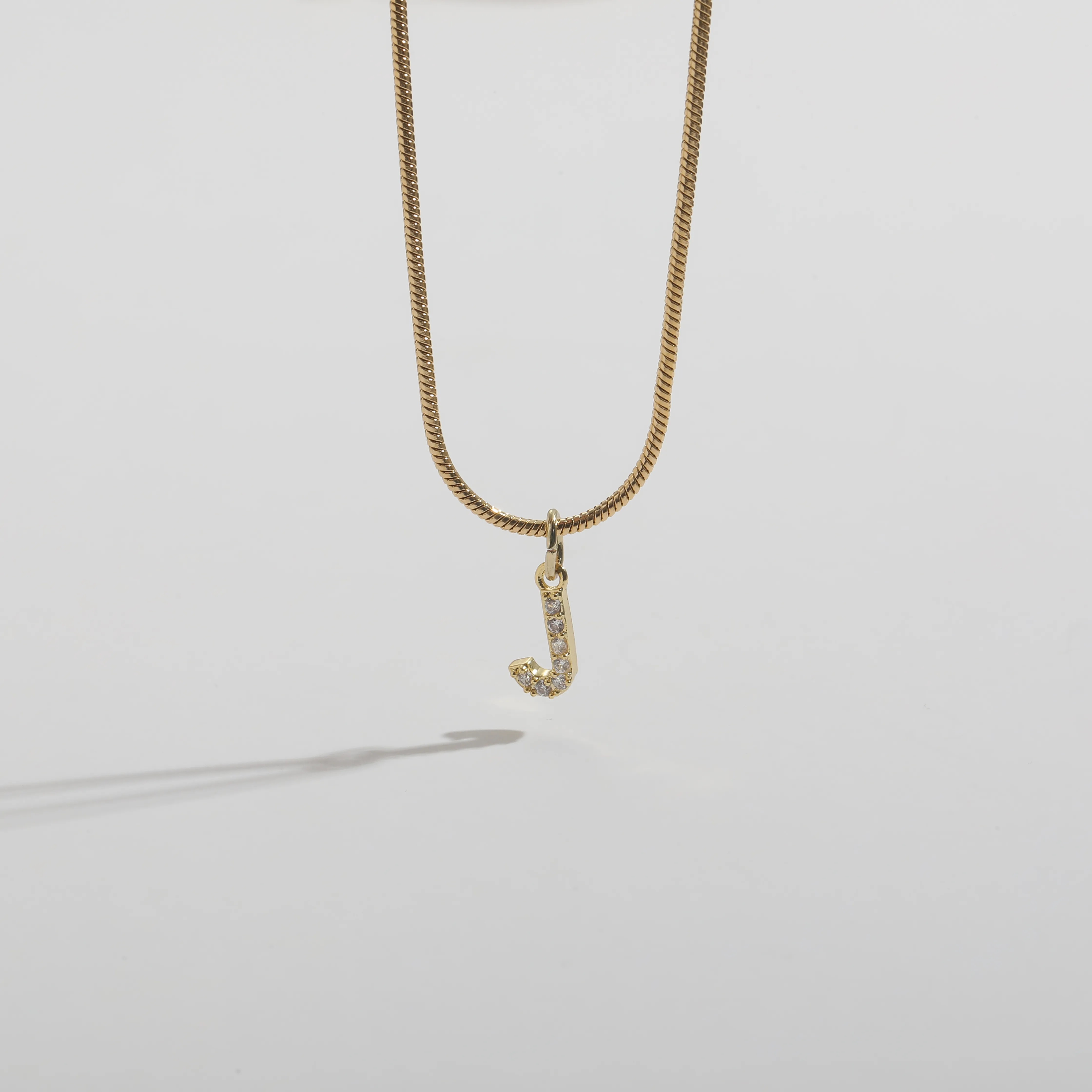  Letter Zircon Inlaid Necklace