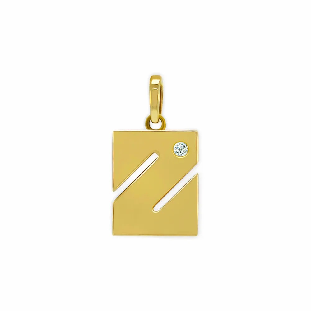 Letter Stainless Steel Pendant Necklace