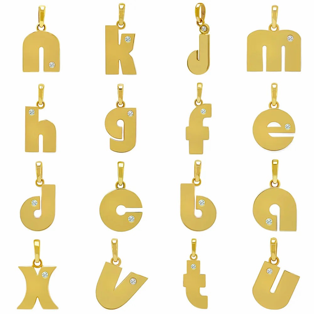 Letter Titanium Steel Plating Necklace