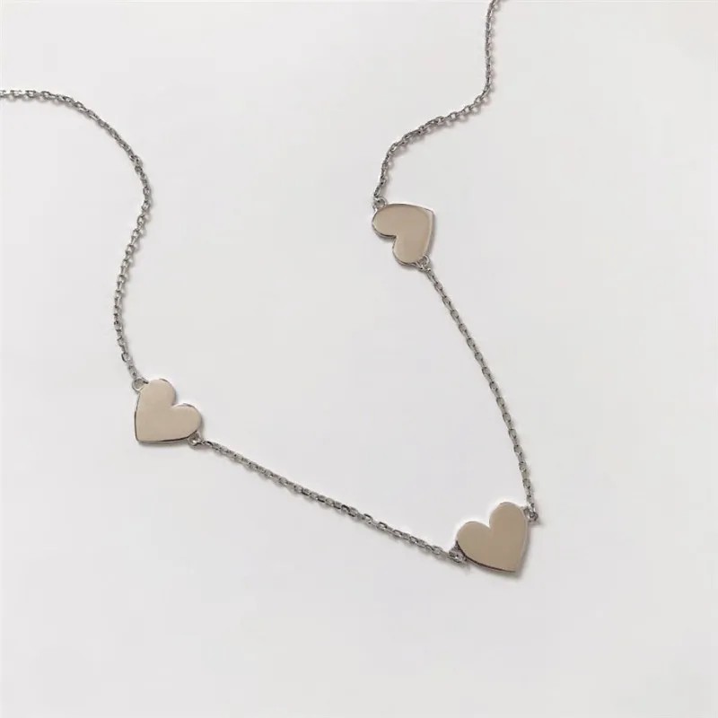 Retro Simple Style Letter Moon Heart Shape Alloy Titanium Steel Plating Inlay Acrylic Artificial Diamond Rhinestones Gold Plated Silver Plated Necklace_colorza_13