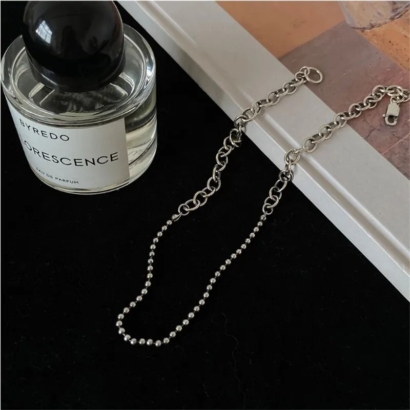 Retro Simple Style Letter Moon Heart Shape Alloy Titanium Steel Plating Inlay Acrylic Artificial Diamond Rhinestones Gold Plated Silver Plated Necklace_colorza_17