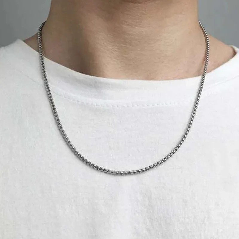 Retro Simple Style Letter Moon Heart Shape Alloy Titanium Steel Plating Inlay Acrylic Artificial Diamond Rhinestones Gold Plated Silver Plated Necklace_colorza_19