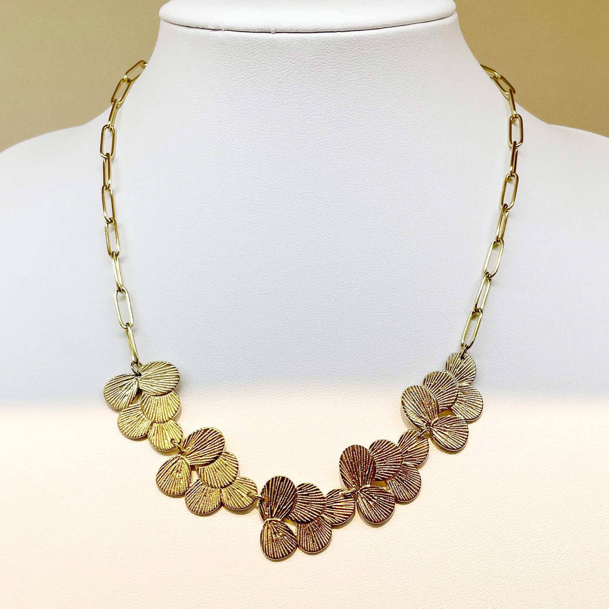 Luxurious Streetwear Flower Stainless Steel Polishing Plating Gold Plated Necklace_colorza_1