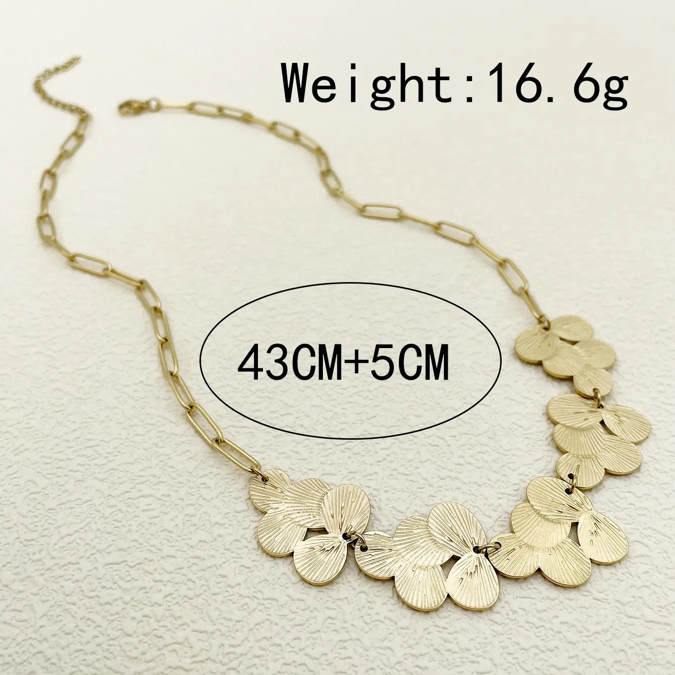 Luxurious Streetwear Flower Stainless Steel Polishing Plating Gold Plated Necklace_colorza_3