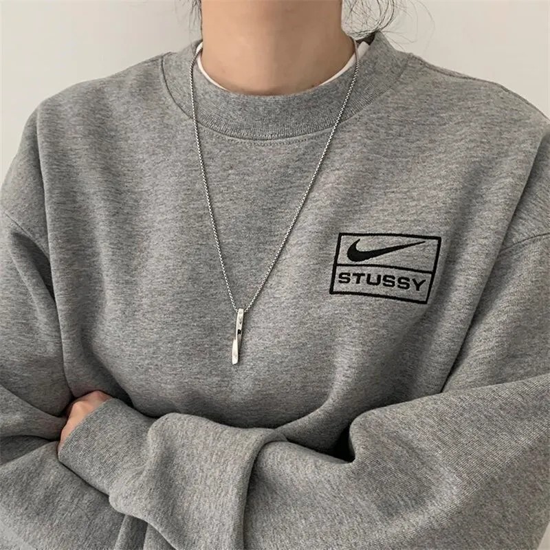 Casual Hip-Hop Punk Letter Star Bear Titanium Steel Plating Inlay Acrylic Artificial Pearls Rhinestones Silver Plated Necklace_colorza_8