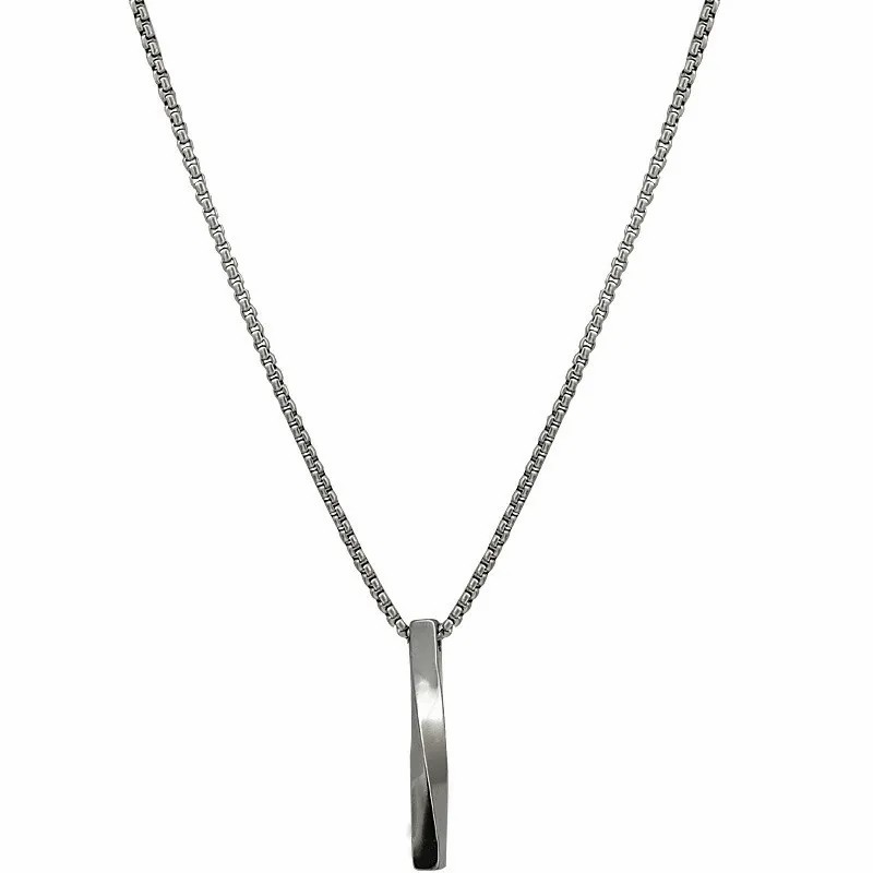 Casual Hip-Hop Punk Letter Star Bear Titanium Steel Plating Inlay Acrylic Artificial Pearls Rhinestones Silver Plated Necklace_colorza_9