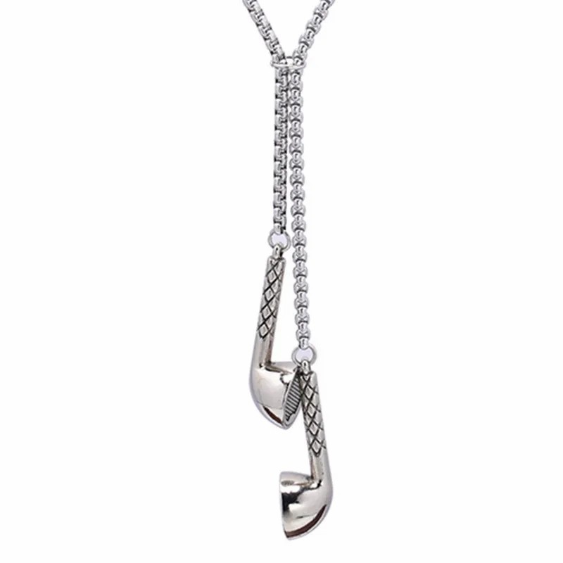 Casual Hip-Hop Punk Letter Star Bear Titanium Steel Plating Inlay Acrylic Artificial Pearls Rhinestones Silver Plated Necklace_colorza_35