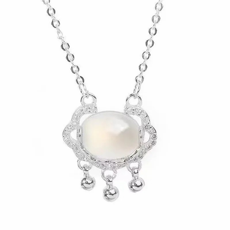 Romantic Simple Style Letter Moon Butterfly Stainless Steel Alloy Plating Inlay Acrylic Artificial Pearls Artificial Diamond Gold Plated Silver Plated Necklace_colorza_10