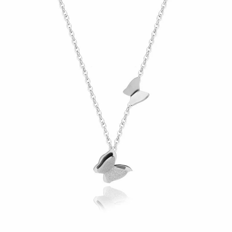 Romantic Simple Style Letter Moon Butterfly Stainless Steel Alloy Plating Inlay Acrylic Artificial Pearls Artificial Diamond Gold Plated Silver Plated Necklace_colorza_23
