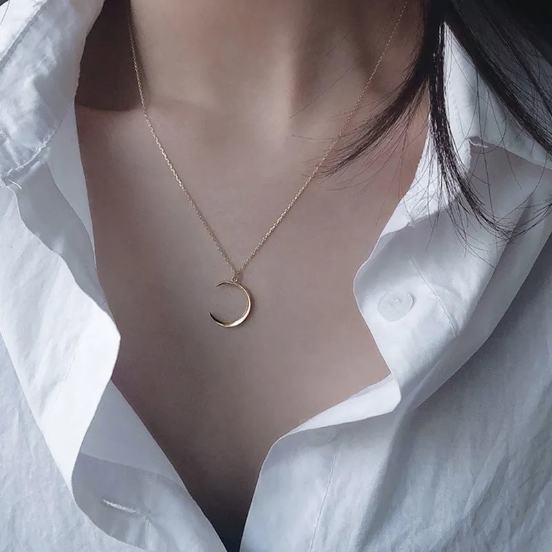 Romantic Simple Style Letter Moon Butterfly Stainless Steel Alloy Plating Inlay Acrylic Artificial Pearls Artificial Diamond Gold Plated Silver Plated Necklace_colorza_24