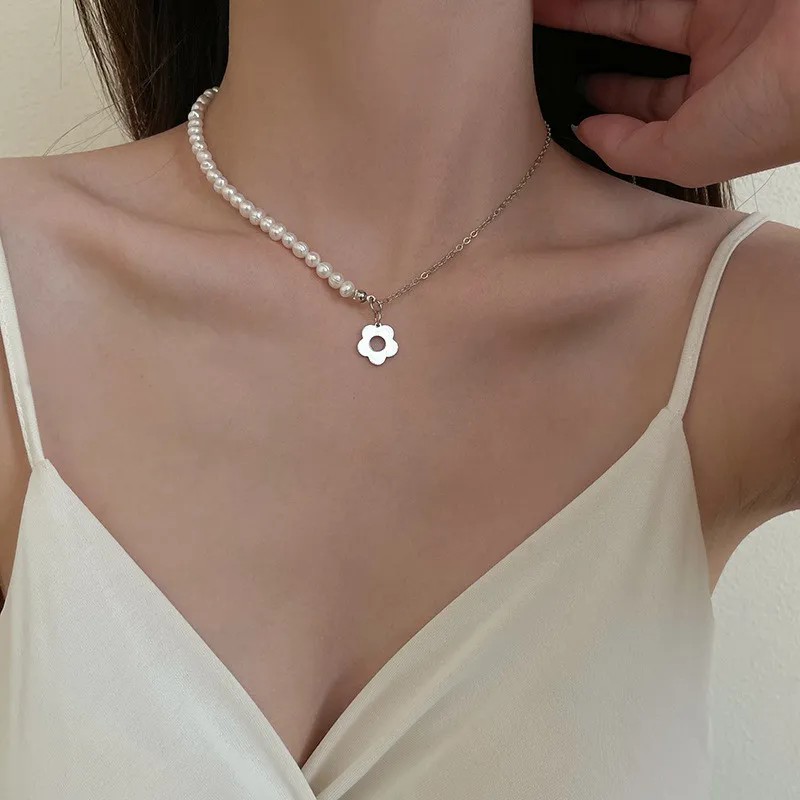 Romantic Simple Style Letter Moon Butterfly Stainless Steel Alloy Plating Inlay Acrylic Artificial Pearls Artificial Diamond Gold Plated Silver Plated Necklace_colorza_28