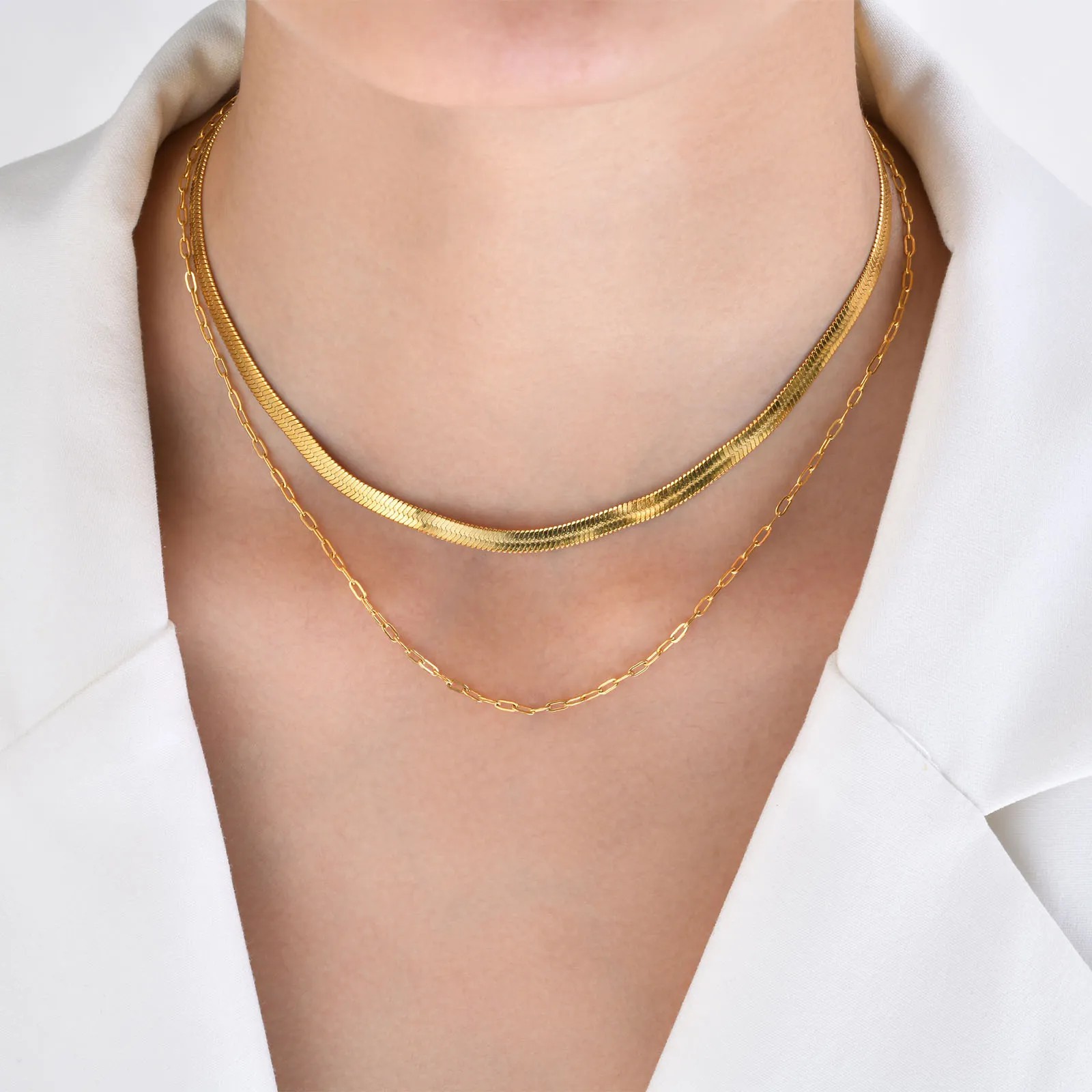 INS Style Stainless Steel Plating Necklaces