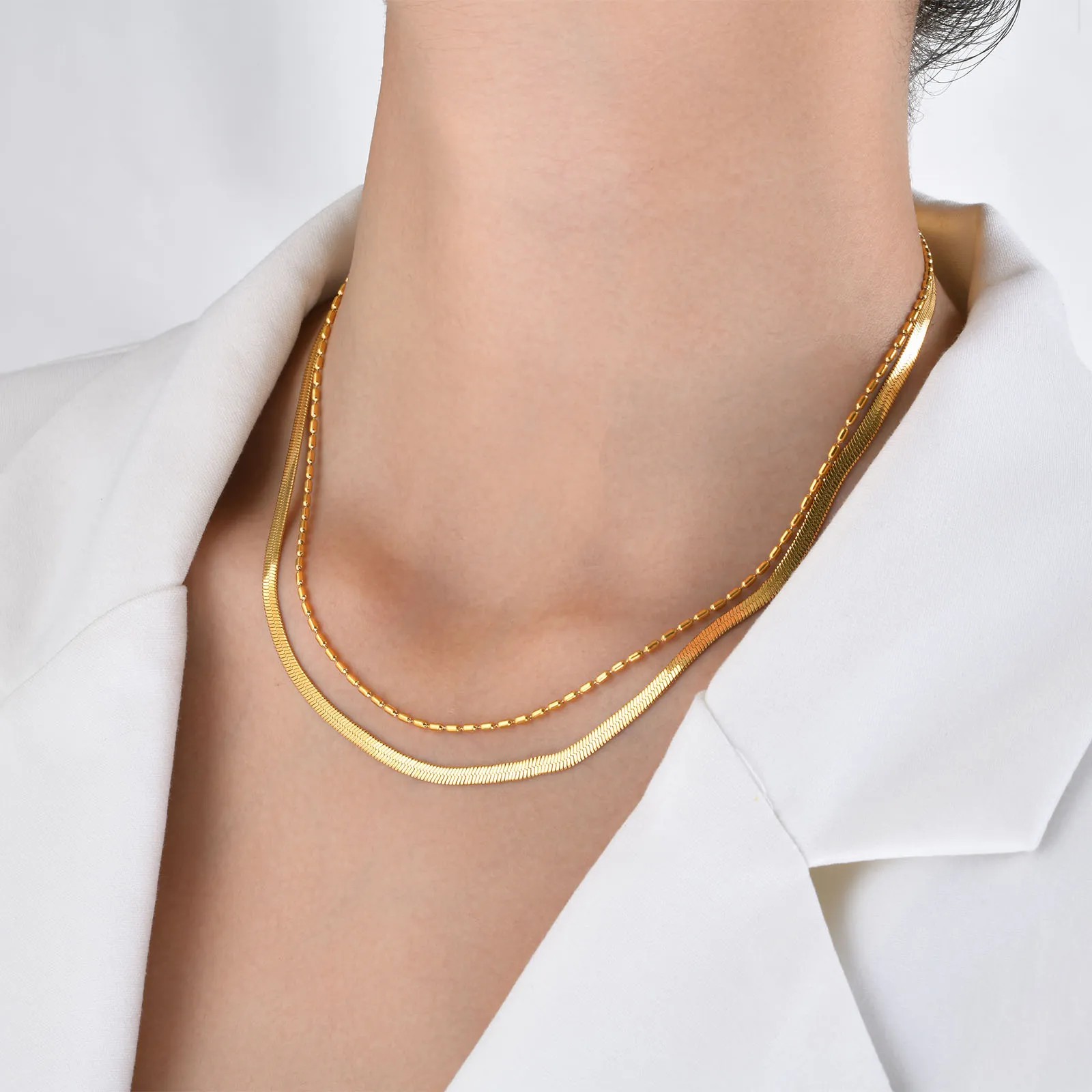 Stainless Steel Plating 18K Gold Plated Necklace