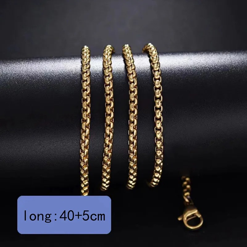 Simple Style Solid Color Stainless Steel Plating 18K Gold Plated Necklace_colorza_7
