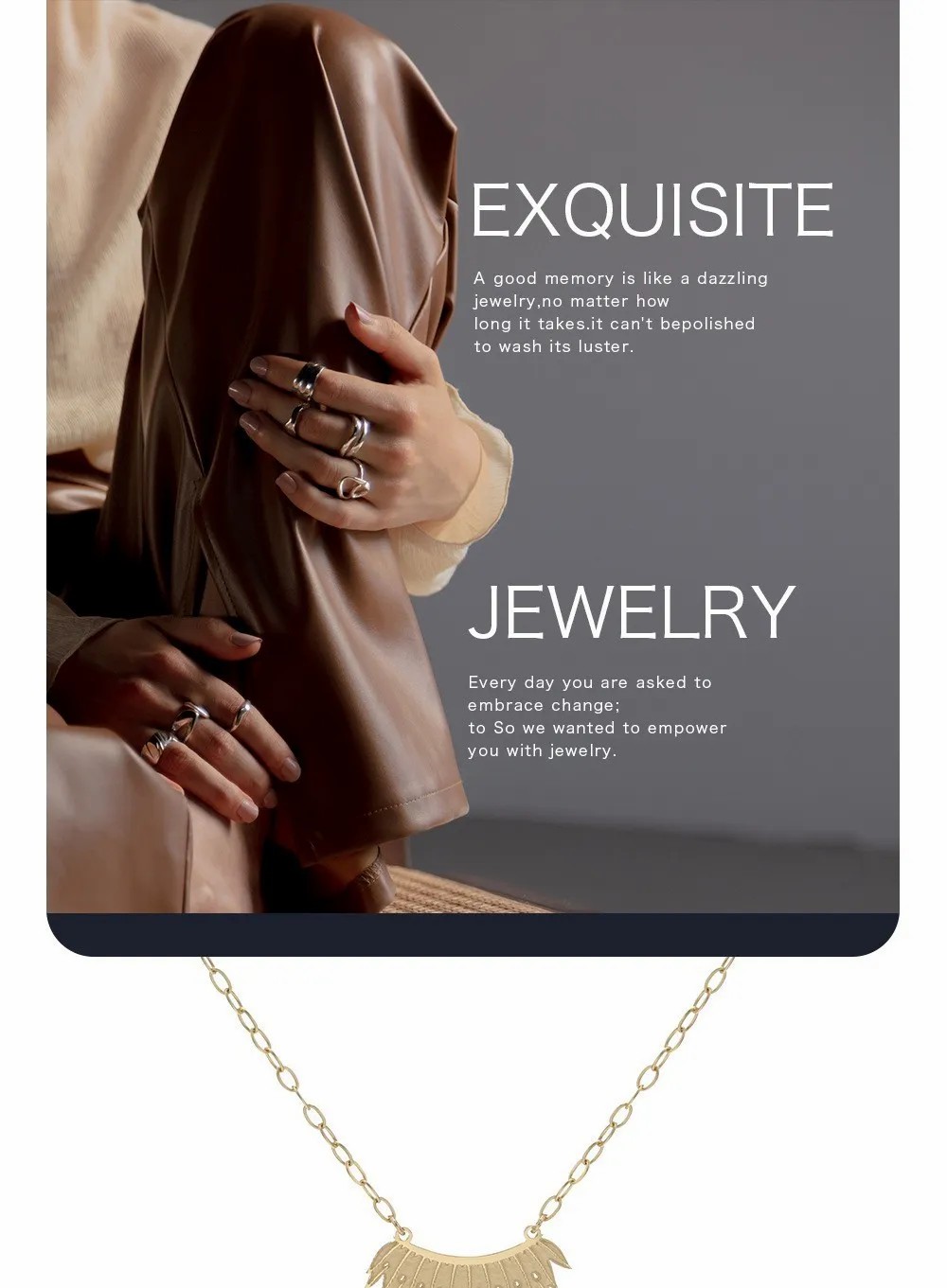 Punk Cool Style Maple Leaf Stainless Steel Plating Pendant Necklace_colorza_1
