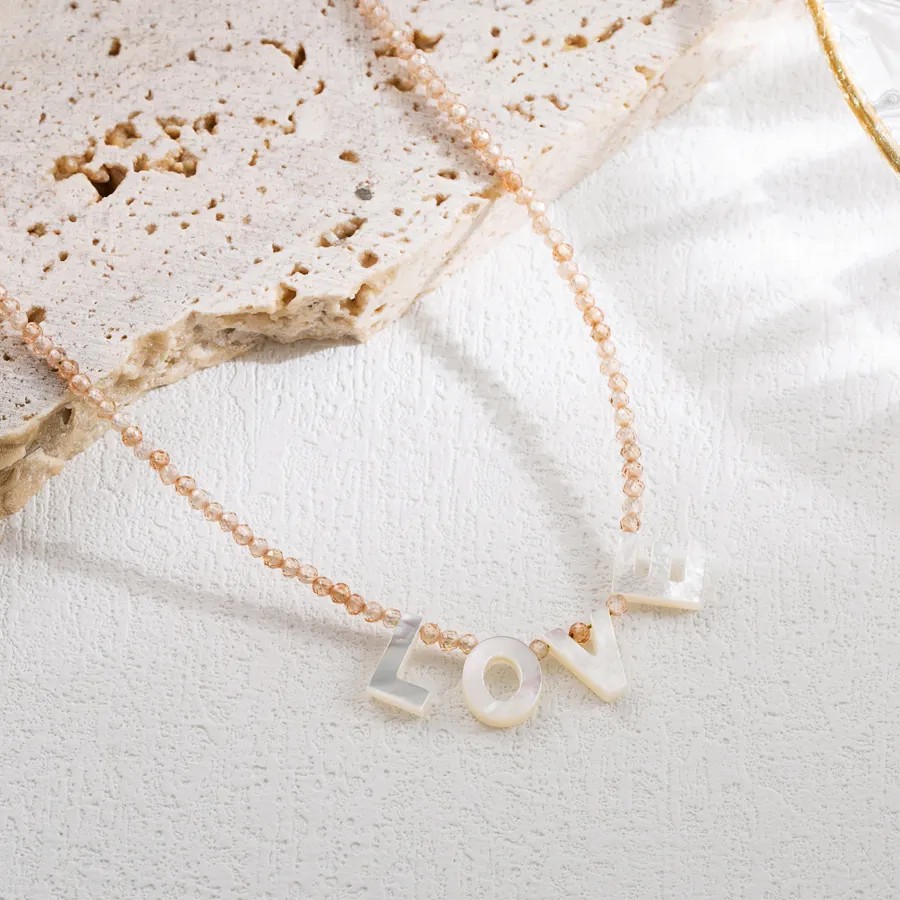 Love Stainless Steel Freshwater Pearl Necklace
