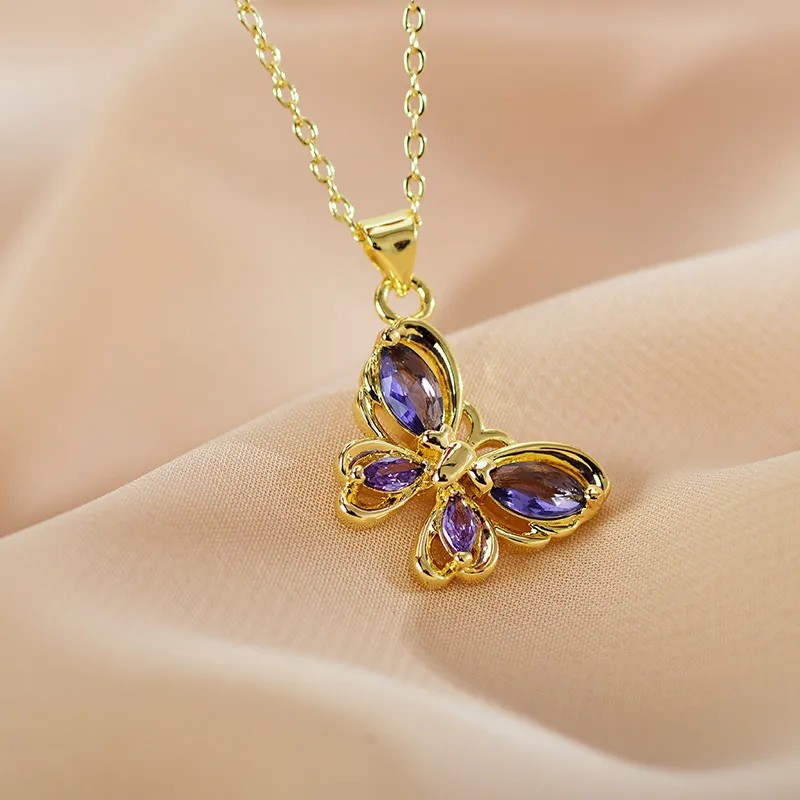 Elegant Butterfly Hollow Out Necklace
