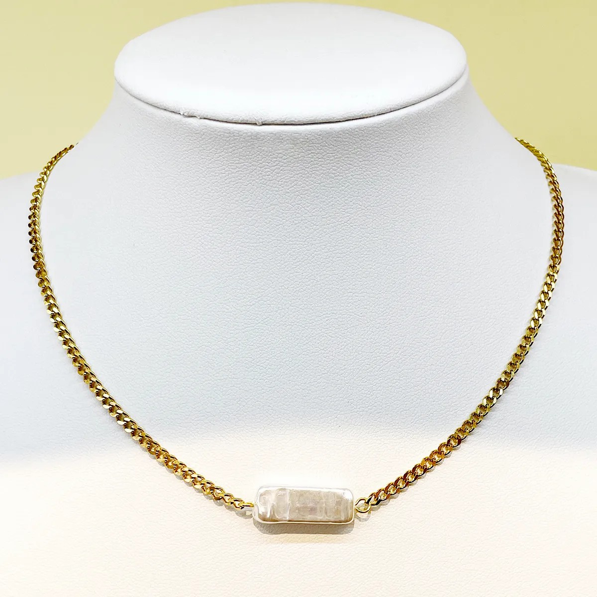 Casual Baroque Style Artistic Rectangle Stainless Steel Metal Plating Gold Plated Necklace_colorza_2
