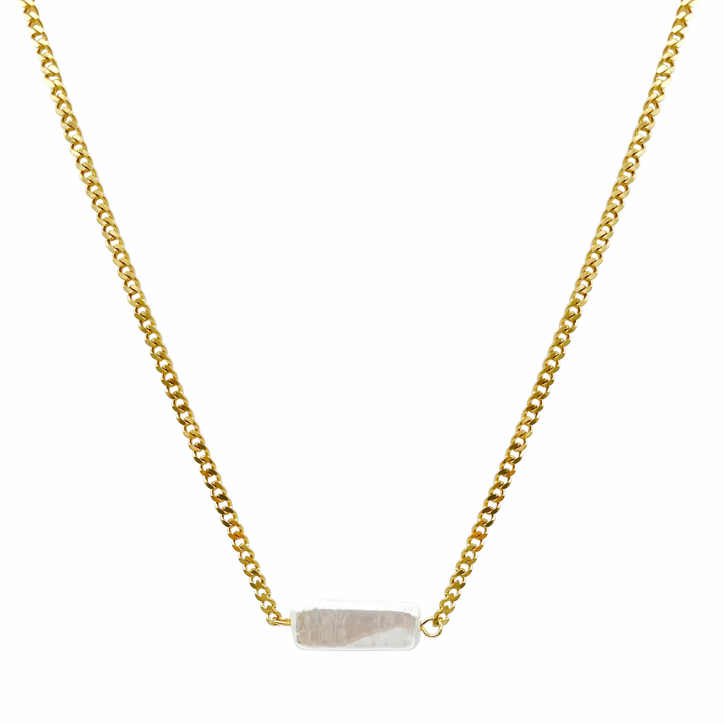 Casual Baroque Style Artistic Rectangle Stainless Steel Metal Plating Gold Plated Necklace_colorza_4