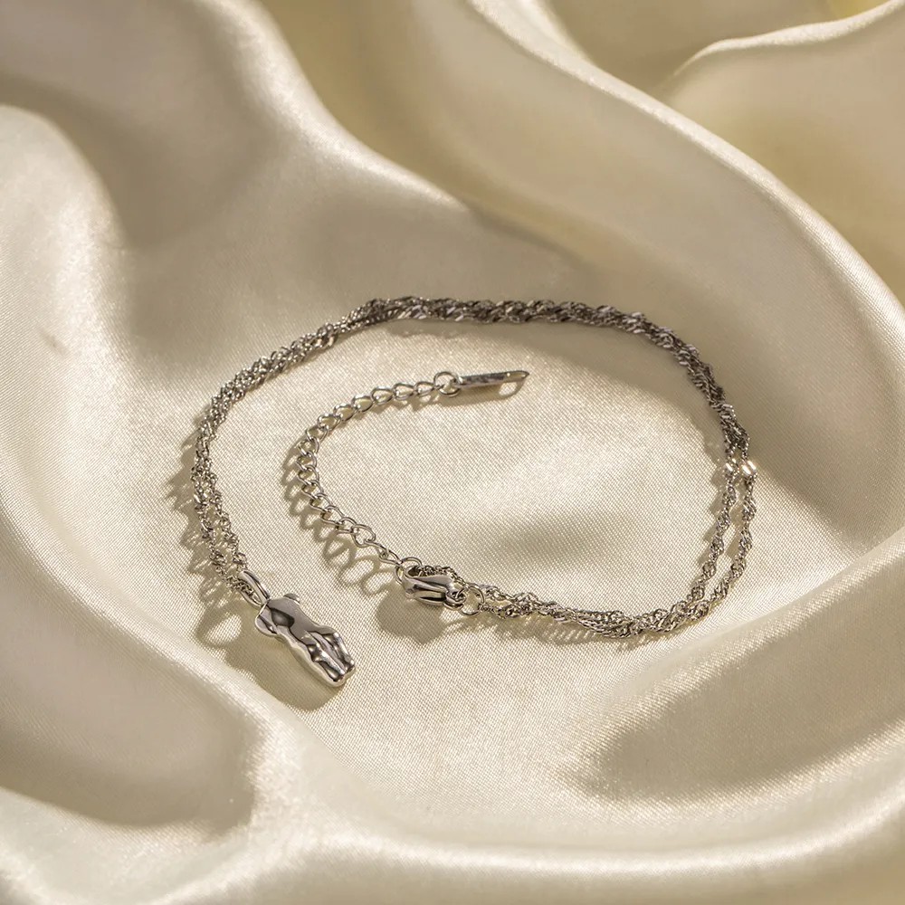 INS Style Casual Human Stainless Steel Plating Pendant Necklace_colorza_4
