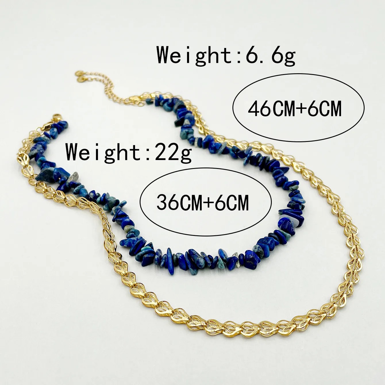 Casual Irregular Stainless Steel Plating Hollow Out Natural Stone Gold Plated Necklace_colorza_1