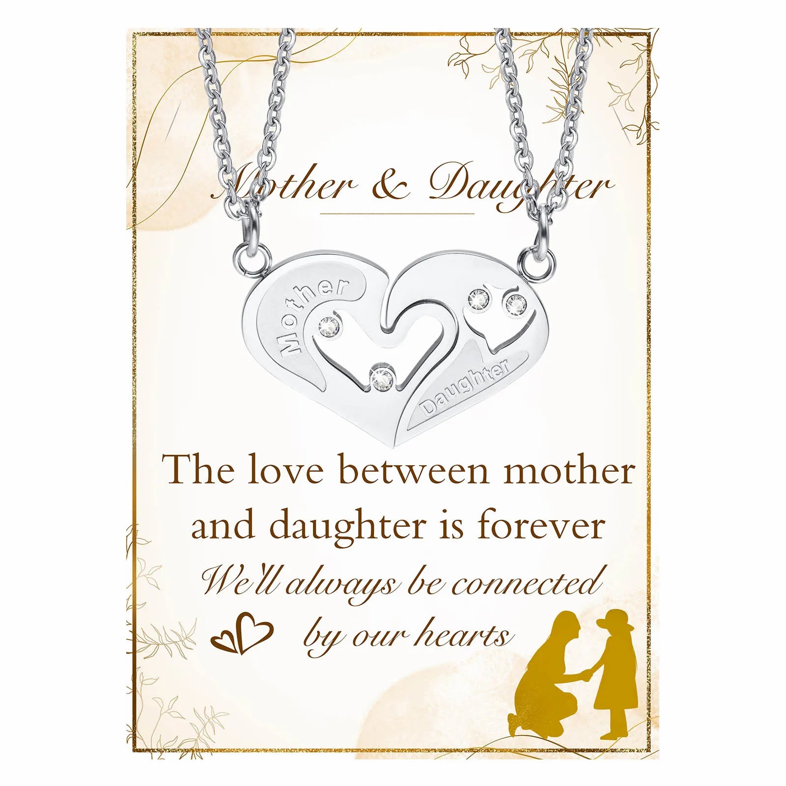 MAMA Simple Style Letter Stainless Steel Inlay Zircon Pendant Necklace_colorza_6