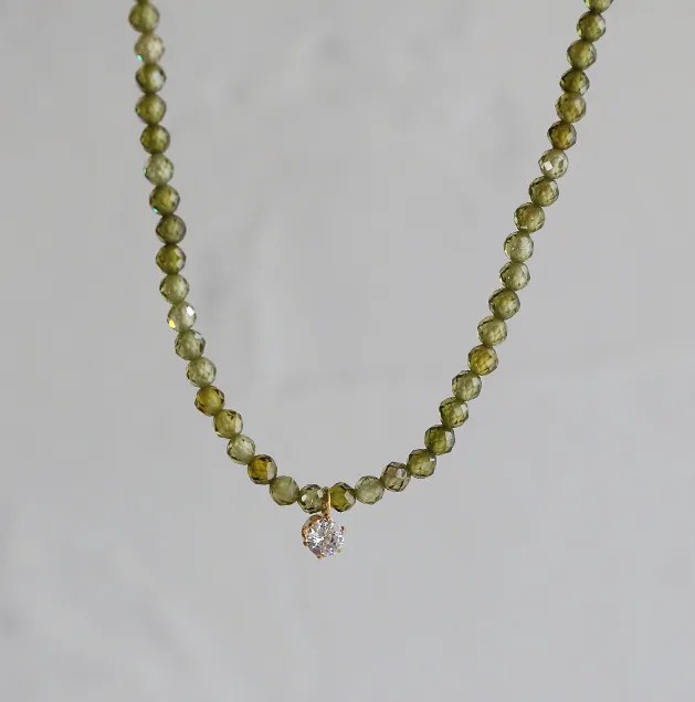 Elegant Simple Style Geometric Titanium Steel Plating Inlay Zircon 18K Gold Plated Pendant Necklace_colorza_1
