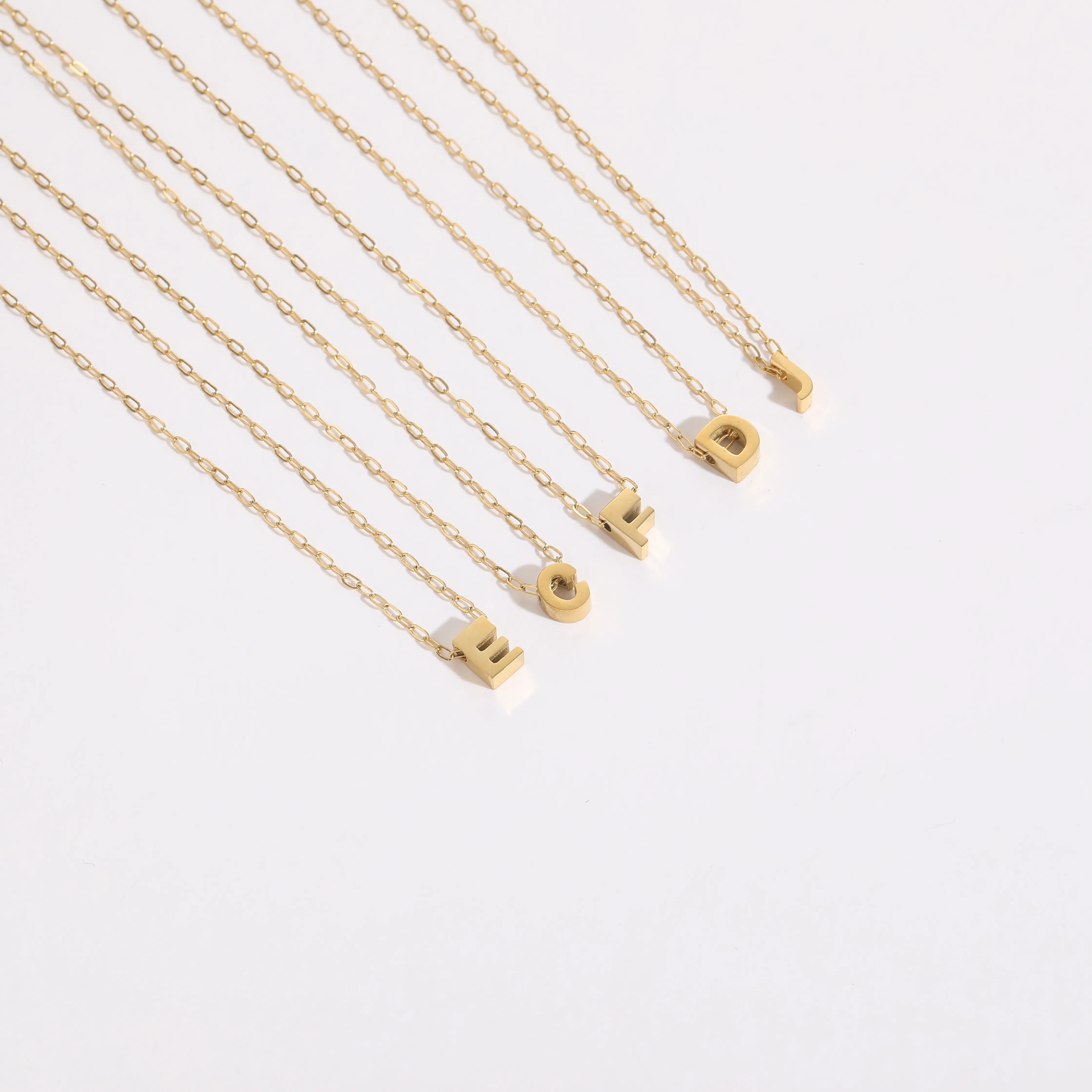 Casual Classic Style Streetwear Letter Titanium Steel Plating 14K Gold Plated Pendant Necklace_colorza_5