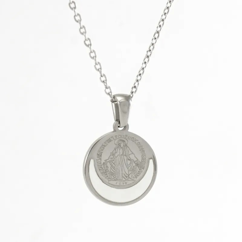 Modern Style Faith Cross Stainless Steel Plating 18K Gold Plated Pendant Necklace_colorza_2