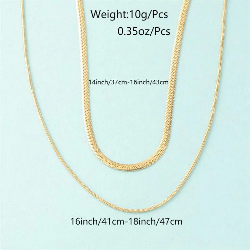 Simple Style Solid Color Titanium Steel Plating 18K Gold Plated Layered Necklaces_colorza_1