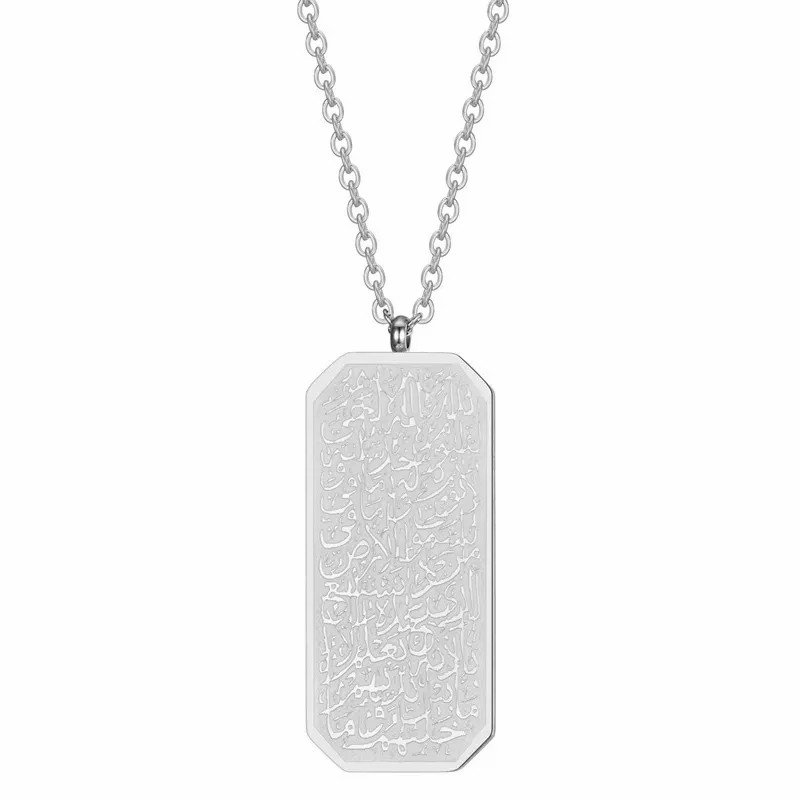 Hip-Hop French Style Symbol Stainless Steel Pendant Necklace_colorza_1