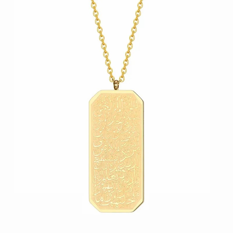 Hip-Hop French Style Symbol Stainless Steel Pendant Necklace_colorza_2