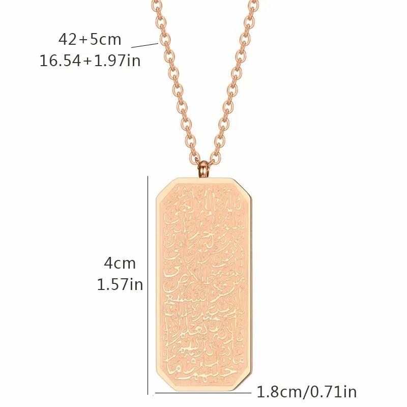 Hip-Hop French Style Symbol Stainless Steel Pendant Necklace_colorza_5