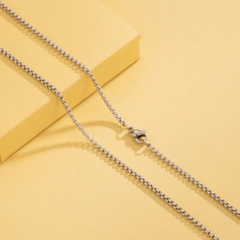 Simple Style Solid Color Stainless Steel Plating 18K Gold Plated Necklace_colorza_6