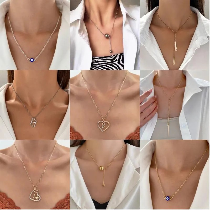 Casual Simple Style Cross Infinity Heart Shape Titanium Steel Copper Plating Hollow Out Inlay Crystal Rhinestones Zircon 18K Gold Plated Gold Plated Silver Plated Pendant Necklace_colorza_1