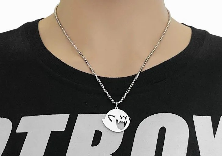 Cartoon Style Smiley Face Titanium Steel Polishing Pendants_colorza_1