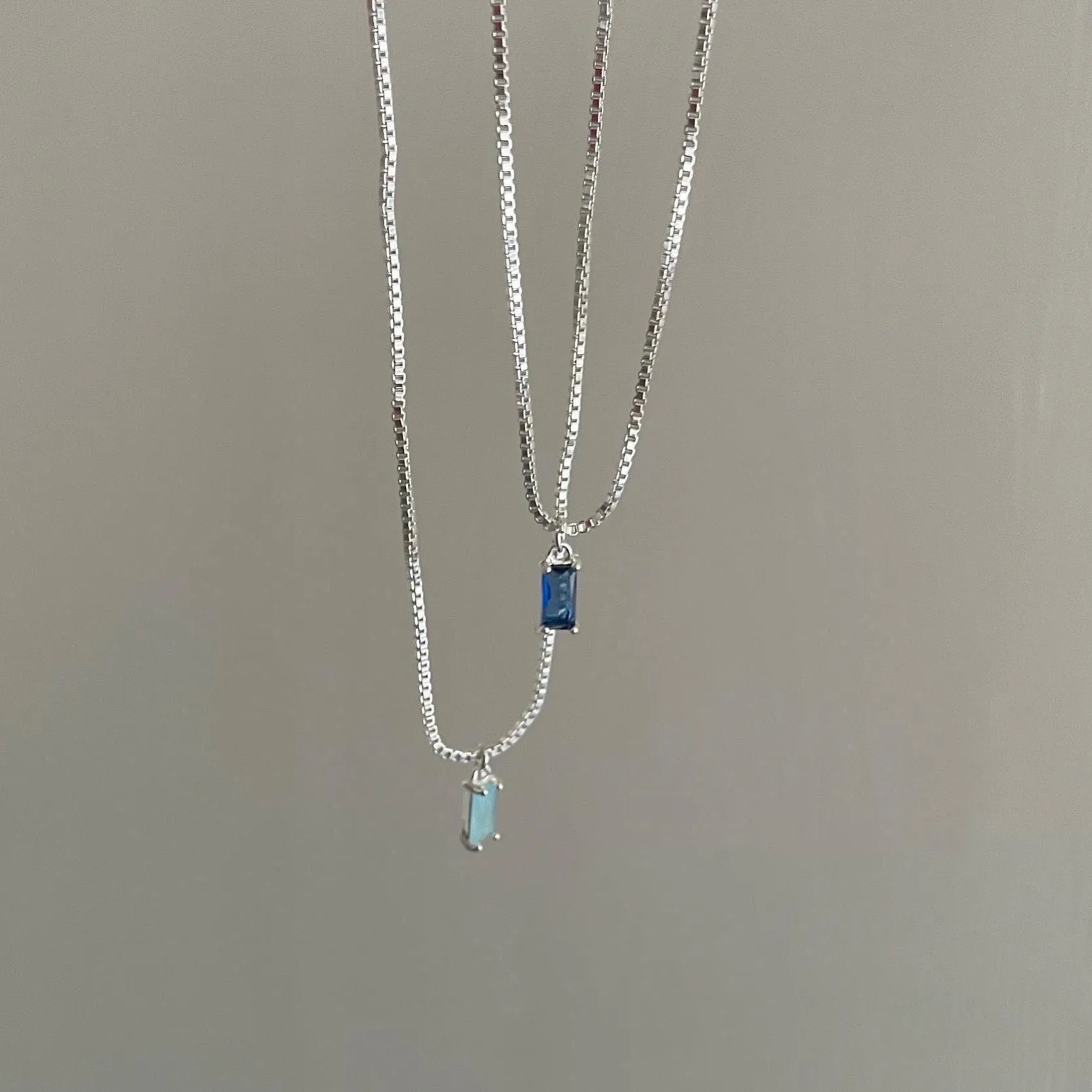 Simple Style Geometric Titanium Steel Plating Inlay Zircon Pendant Necklace_colorza_4