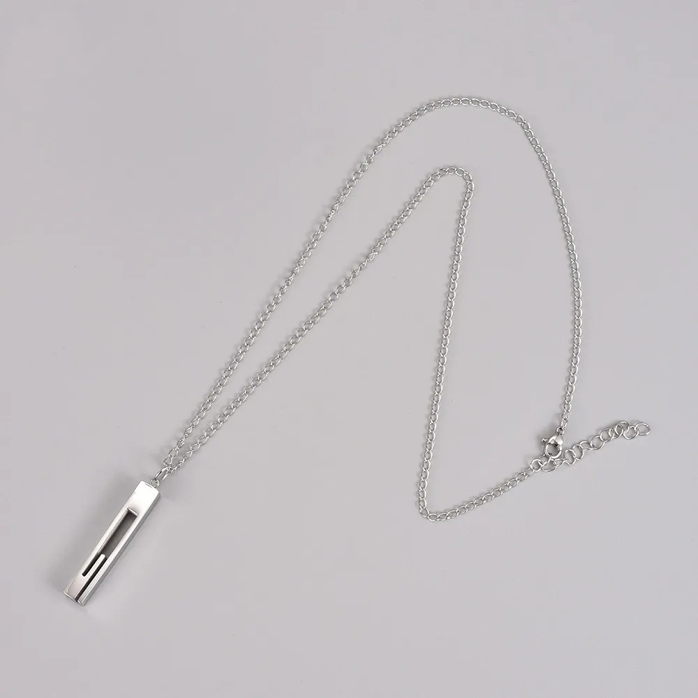 Casual Simple Style Square Titanium Steel Plating Gold Plated Pendant Necklace Long Necklace_colorza_4