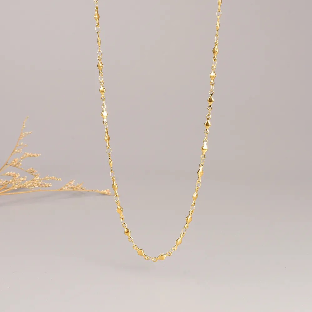 Simple Style Geometric Titanium Steel Plating 18K Gold Plated Necklace_colorza_4