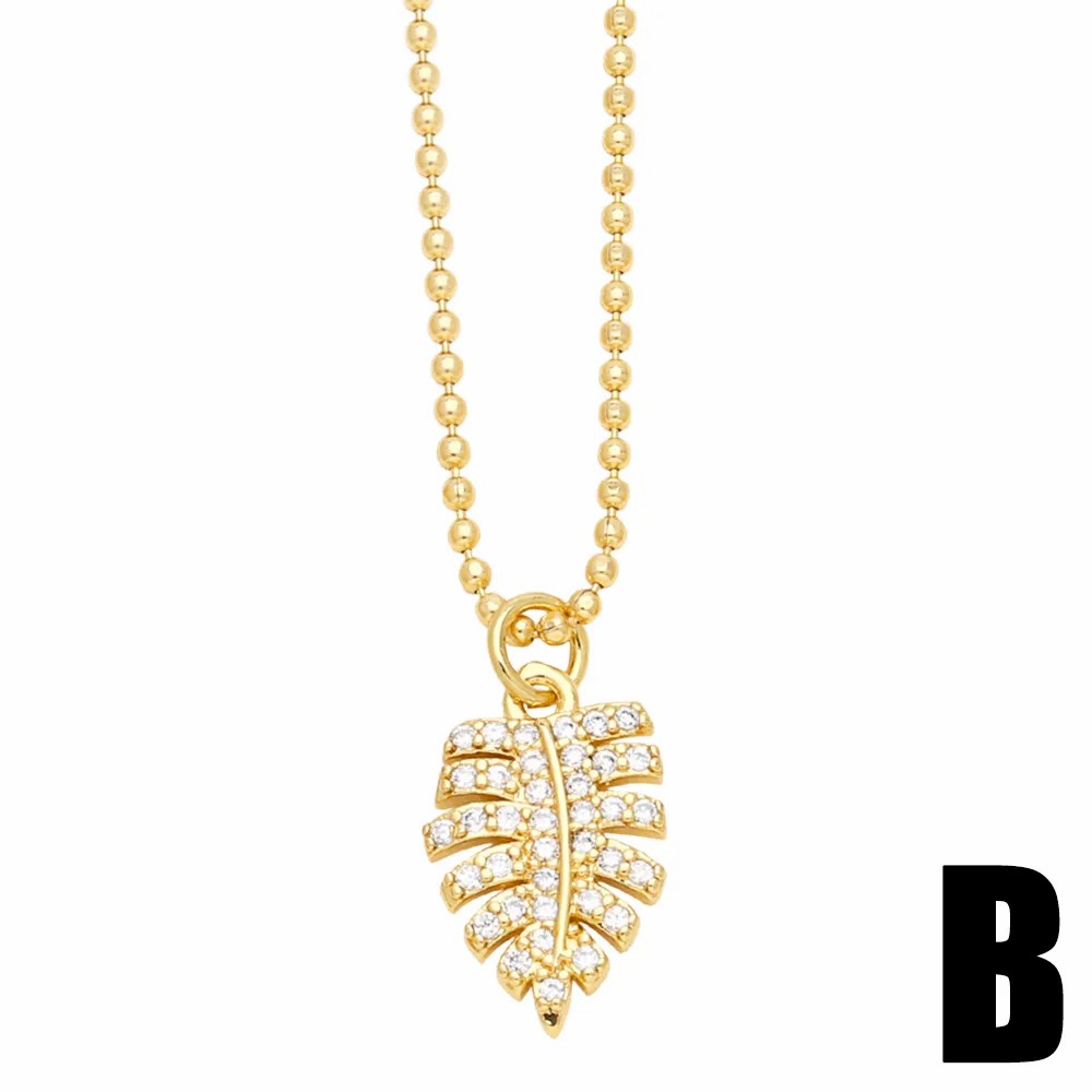 Artistic Devil'S Eye Leaves Dragonfly Stainless Steel Copper Plating Inlay Zircon 18K Gold Plated Pendant Necklace_colorza_4