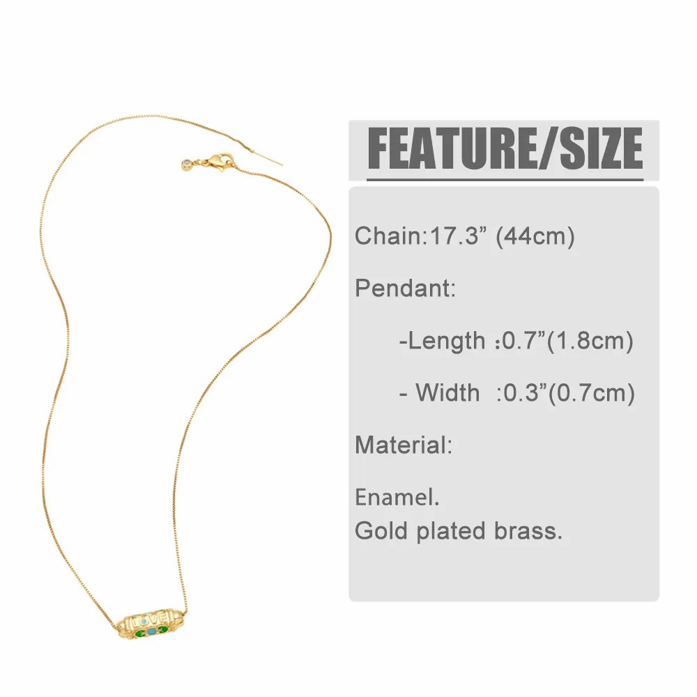 Retro Devil'S Eye Copper Plating Necklace_colorza_1