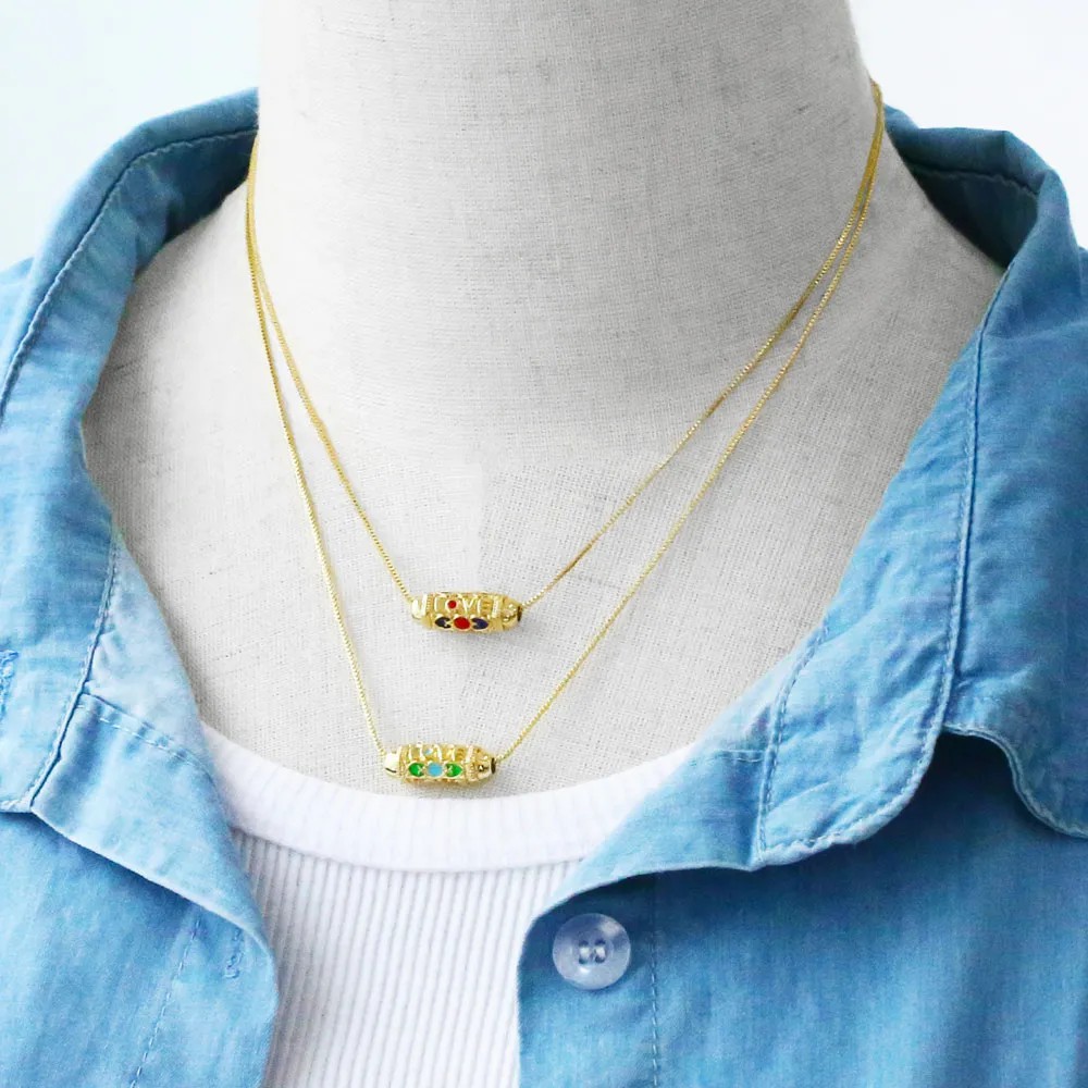 Retro Devil'S Eye Copper Plating Necklace_colorza_8