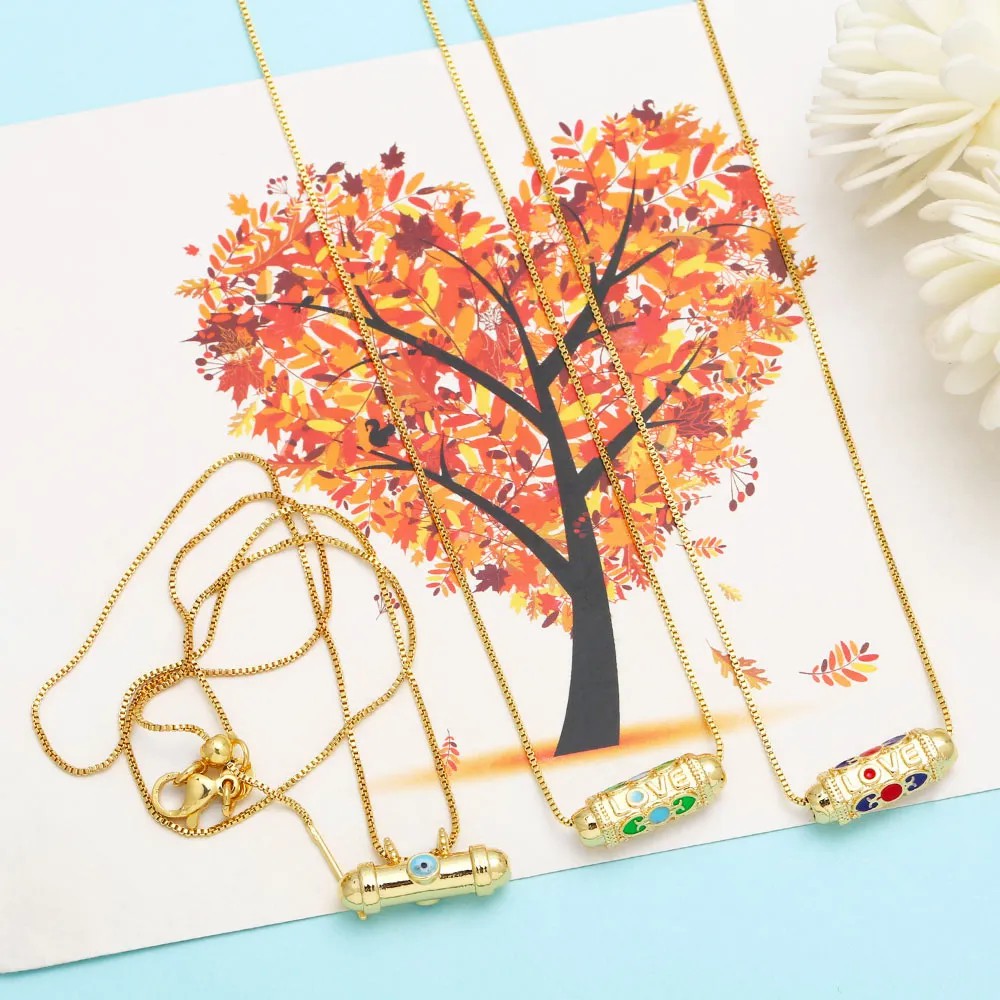 Retro Devil'S Eye Copper Plating Necklace_colorza_9