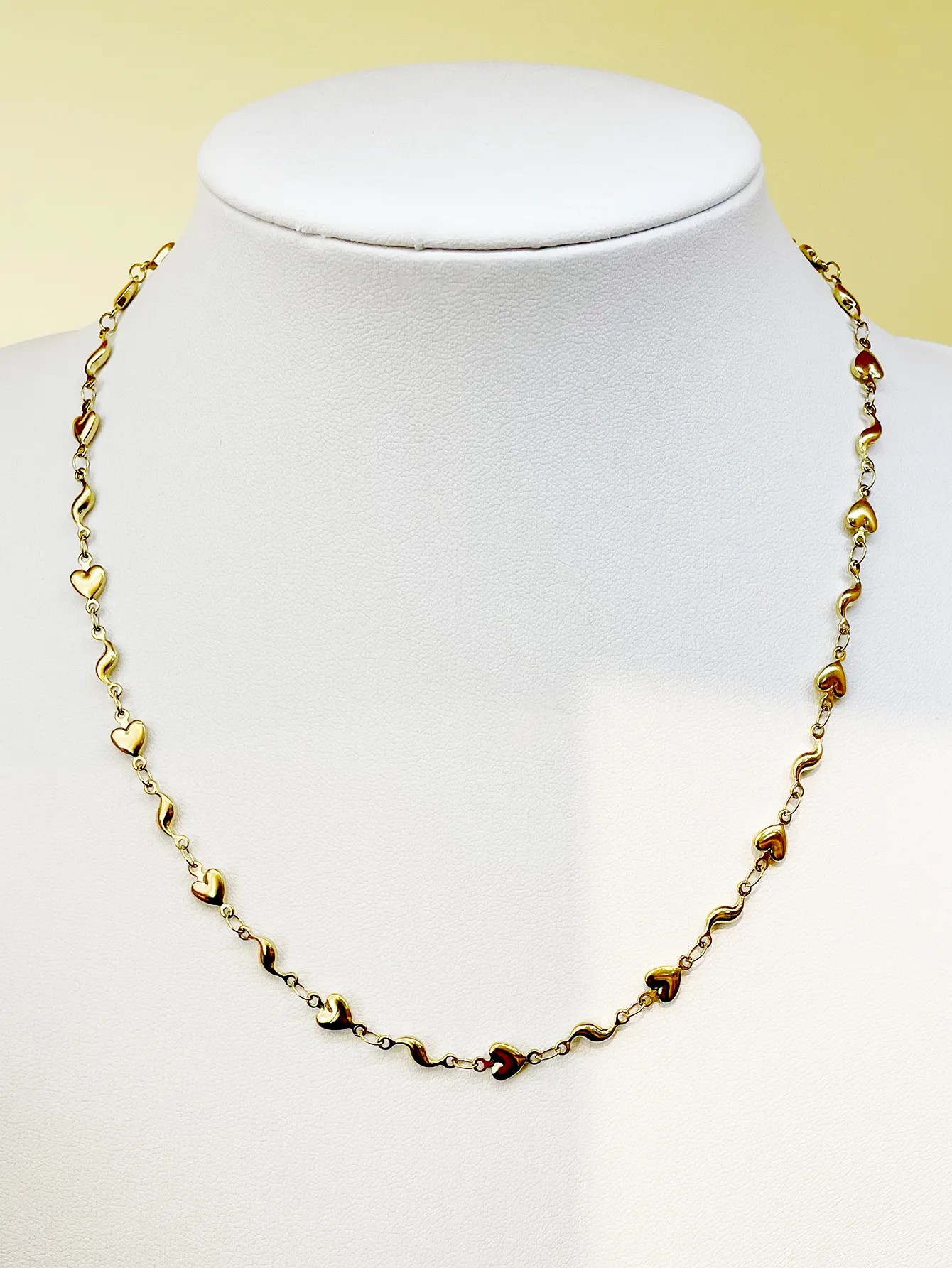 Simple Style Commute Heart Shape Stainless Steel Polishing Plating Gold Plated Necklace_colorza_1