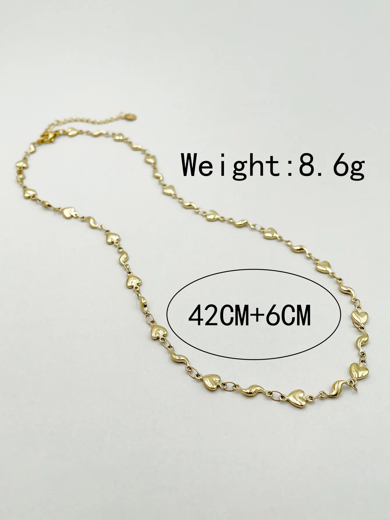 Simple Style Commute Heart Shape Stainless Steel Polishing Plating Gold Plated Necklace_colorza_3