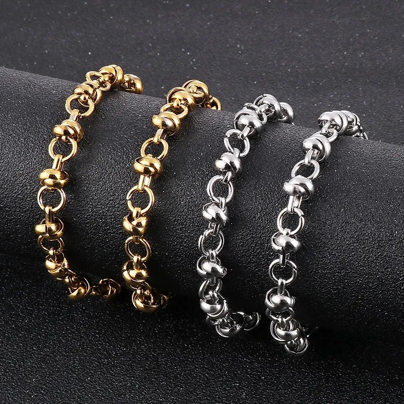 Hip-Hop Rock Solid Color Stainless Steel Necklace_colorza_5