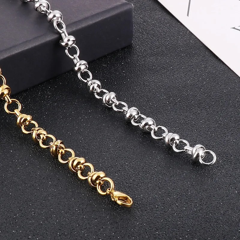 Hip-Hop Rock Solid Color Stainless Steel Necklace_colorza_6