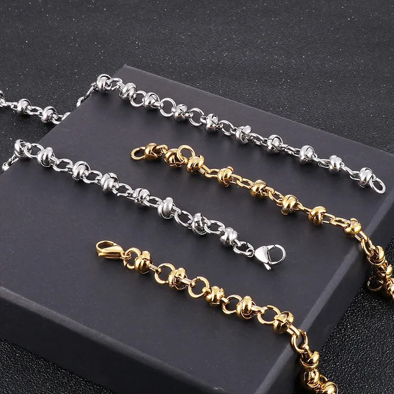 Hip-Hop Rock Solid Color Stainless Steel Necklace_colorza_9